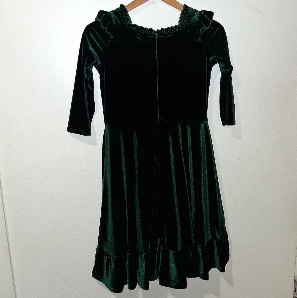 IVY CITY CO Cleopatra Emerald Velvet Dress - Picture 9 of 9